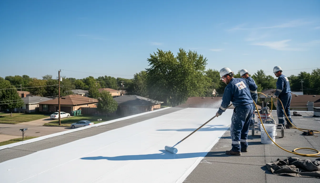 Commercial roof coating in Bluff Dale, TX near me